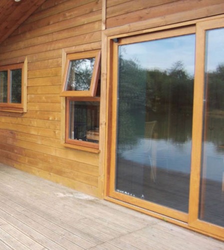 Oak white sliding - oak, patio
