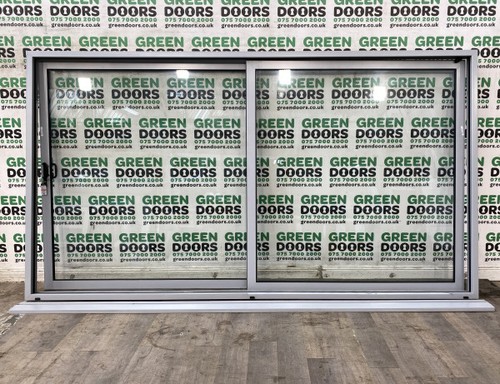 Grey sliding patio doors - sliding,