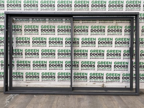 Wide grey sliding doors - wide, patio