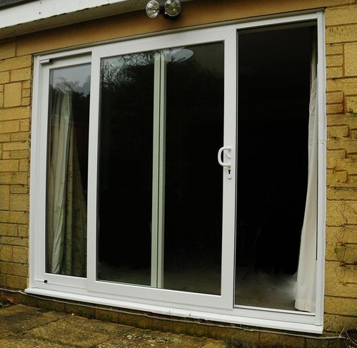 Upvc patio doors - white,