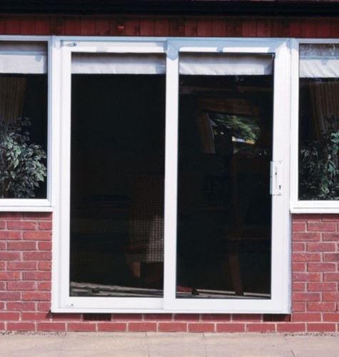 Upvc white sliding patio - upvc, doors