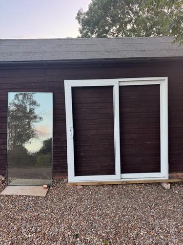 Upvc patio sliding - patio, white